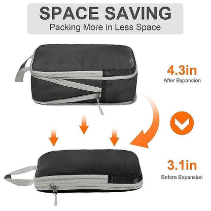 4pcs Ultralight Compression Packing Cubes for Carry-On Suitcase Travel Bags V1263-JX-4339
