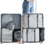 8pcs Packing Cubes for Suitcases Travel Compression Organizer for Clothes, Shoes & More V1263-JX-4340