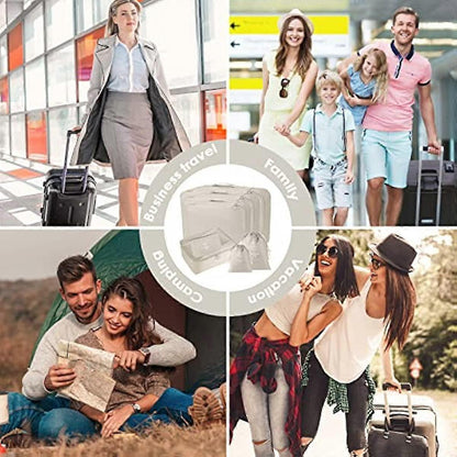8pcs Packing Cubes for Suitcases Travel Compression Organizer for Clothes, Shoes & More V1263-JX-4340