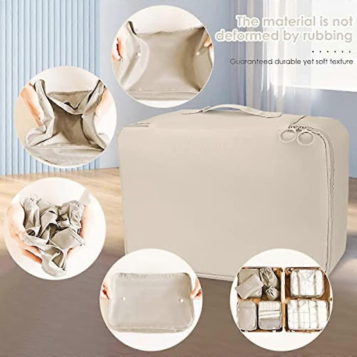 8pcs Packing Cubes for Suitcases Travel Compression Organizer for Clothes, Shoes & More V1263-JX-4340
