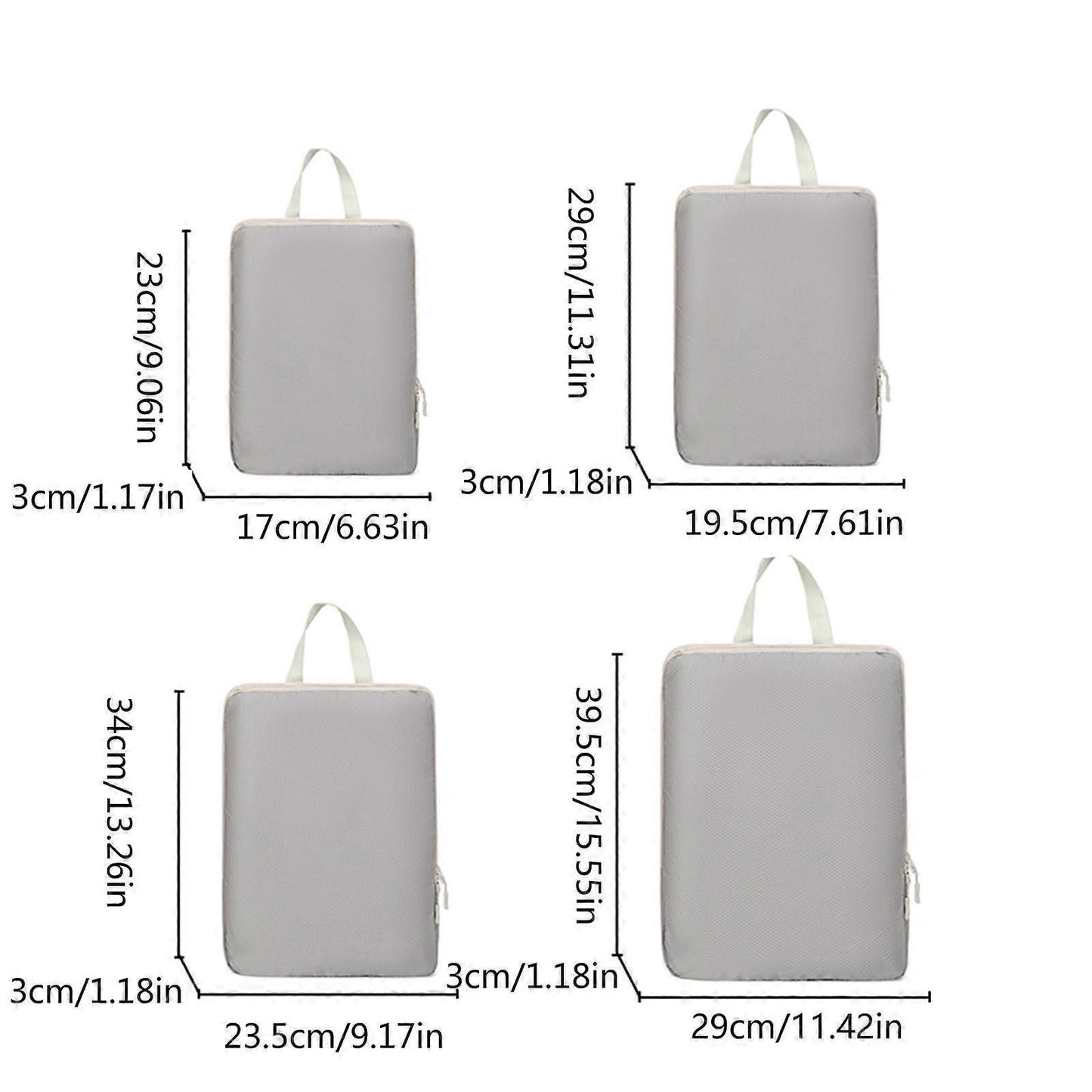 Luggage Cubes Storage Organizer Bags Travel Compression Packing Cubes Set V1263-JX-4341