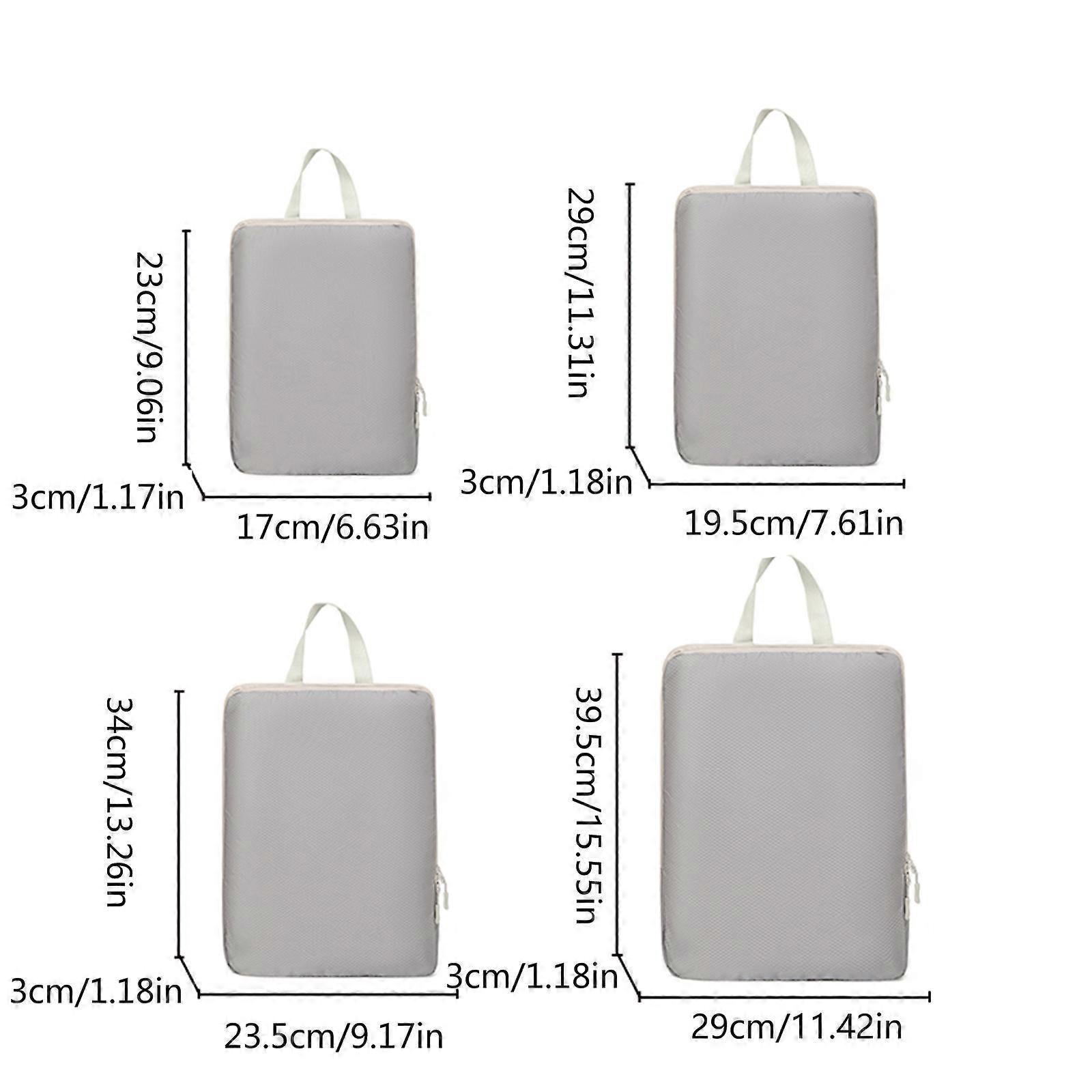 Luggage Cubes Storage Organizer Bags Travel Compression Packing Cubes Set V1263-JX-4341