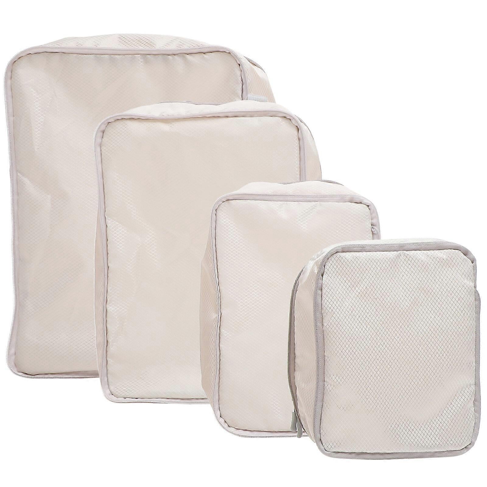 4pcs Compression Packing Cubes Travel Organizer Bags for Suitcases V1263-JX-4342