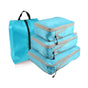 4pcs Compression Packing Cubes with Zipper Travel Luggage Organizer Set V1263-JX-4343