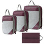 4pcs Extensible Compression Packing Cubes Suitcase Organizer for Travel V1263-JX-4345