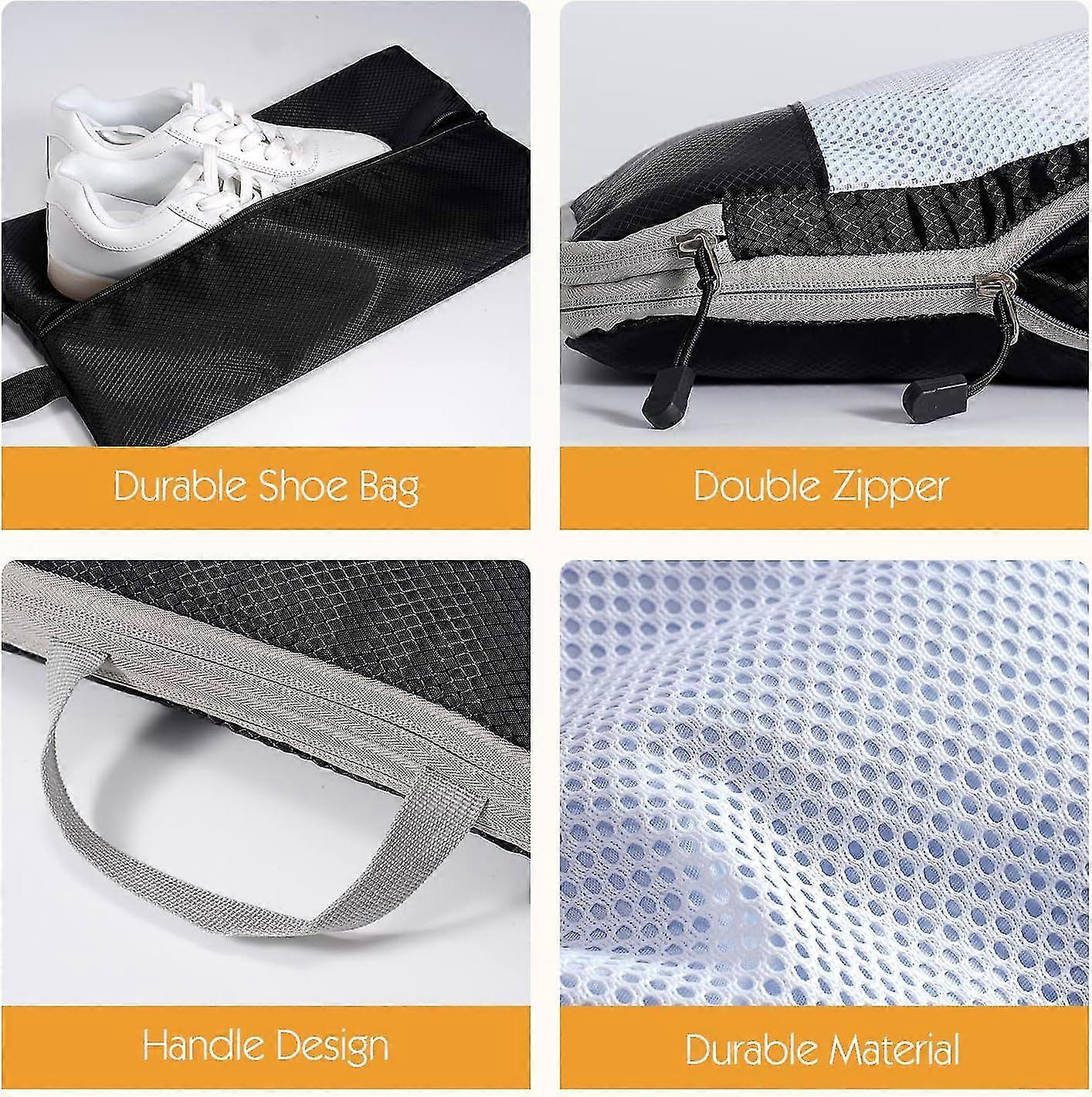 Compression Packing Cubes for Suitcase Extensible Organiser Set - Black V1263-JX-4347