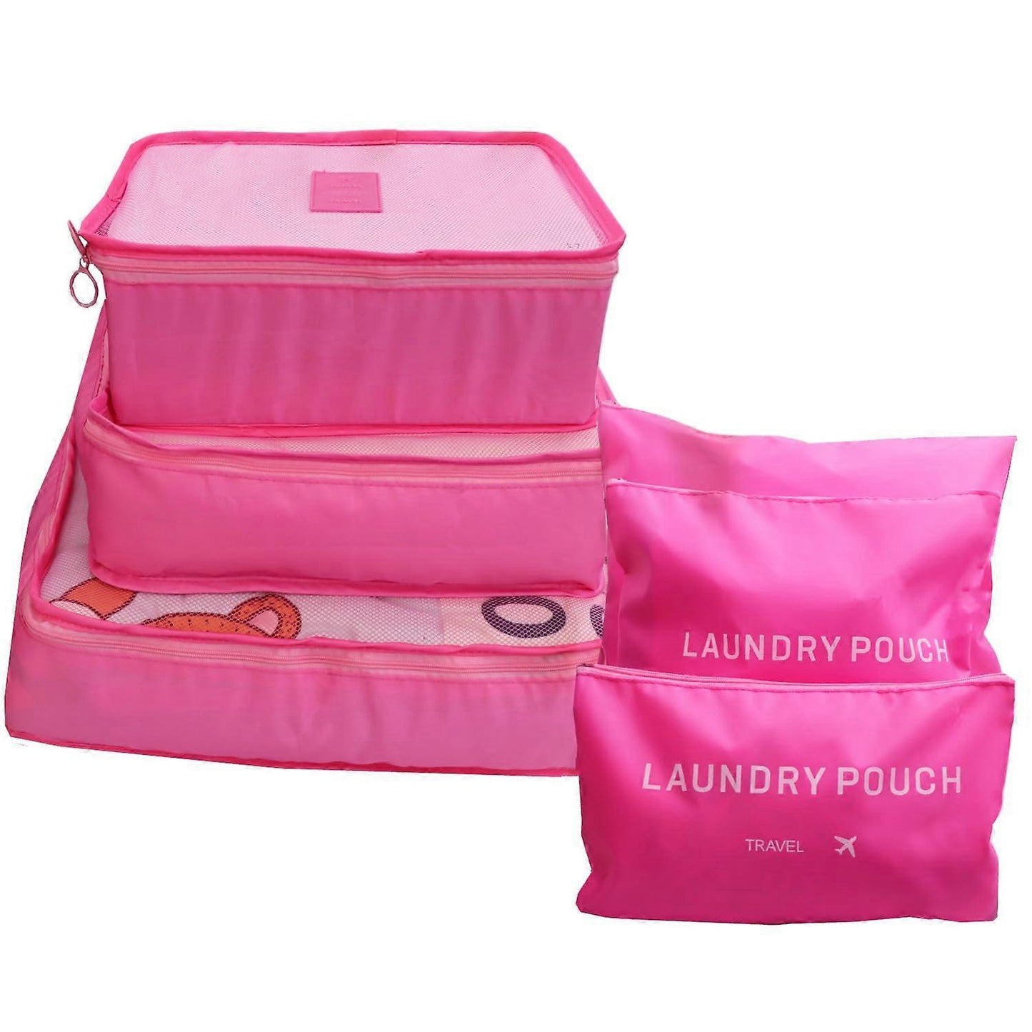 6pcs Travel Packing Cubes for Luggage Organization & Storage V1263-JX-4348
