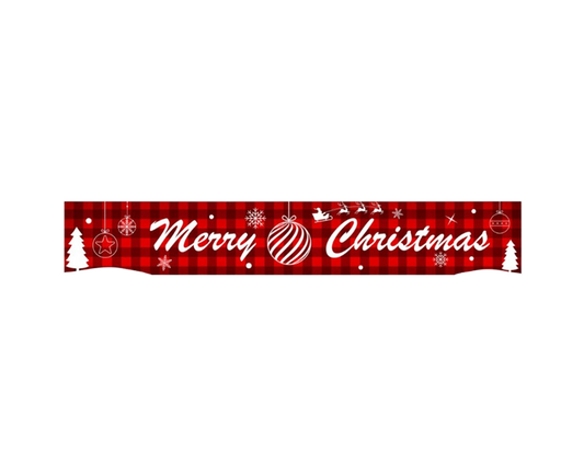 Christmas Santa Claus Letter Porch Door Background Hanging Banner Party Decor-B V1263-JX-435