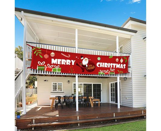 Christmas Santa Claus Letter Porch Door Background Hanging Banner Party Decor-B V1263-JX-435