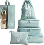 6pcs Packing Cubes for Suitcases Travel Luggage Organizer Bags - Blue V1263-JX-4360