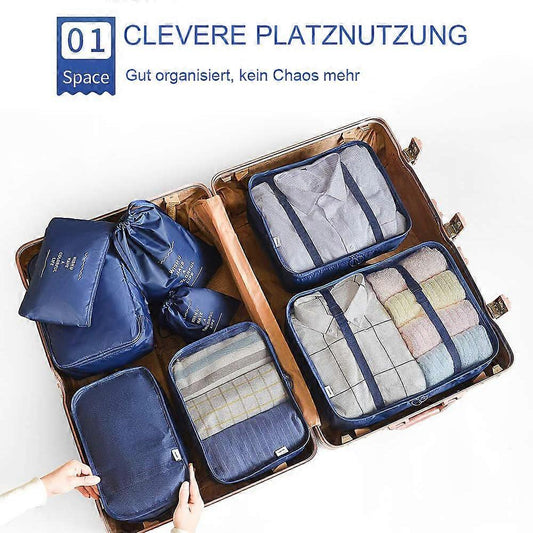 8pcs Travel Organizer Set Packing Cubes for Clothes, Shoes, Toiletries & More V1263-JX-4361