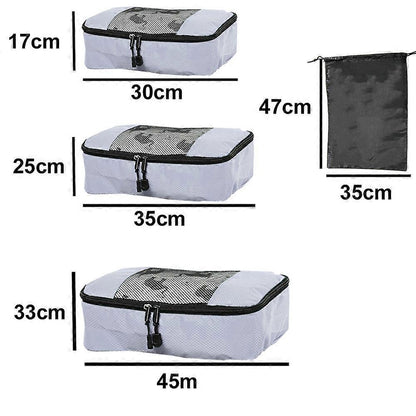 5pcs Travel Packing Cubes Luggage Organizer Set for Suitcases and Bags V1263-JX-4363