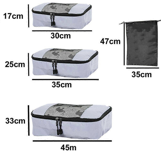 5pcs Travel Packing Cubes Luggage Organizer Set for Suitcases and Bags V1263-JX-4363