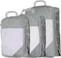 3pcs Compression Packing Cubes Lightweight Suitcase Luggage Organizers V1263-JX-4365