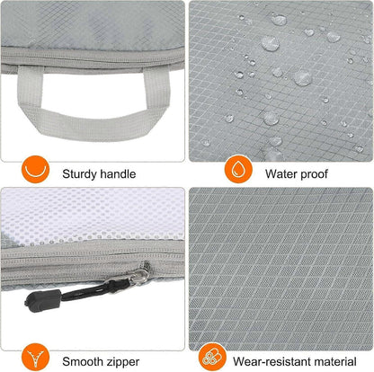 3pcs Compression Packing Cubes Lightweight Suitcase Luggage Organizers V1263-JX-4365