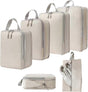 6pcs Packing Cubes Set Compression Bags & Organizers for Travel Suitcases V1263-JX-4368