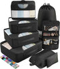 8pcs Travel Packing Cubes Set Suitcase Organizer for Travel Essentials V1263-JX-4369