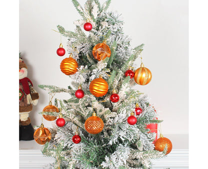 26Pcs Christmas Tree Balls Adorable Exquisite Prop-Orange V1263-JX-437