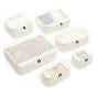 6pcs Compression Packing Cubes Type B Travel Suitcase Organizer Storage Bags V1263-JX-4372