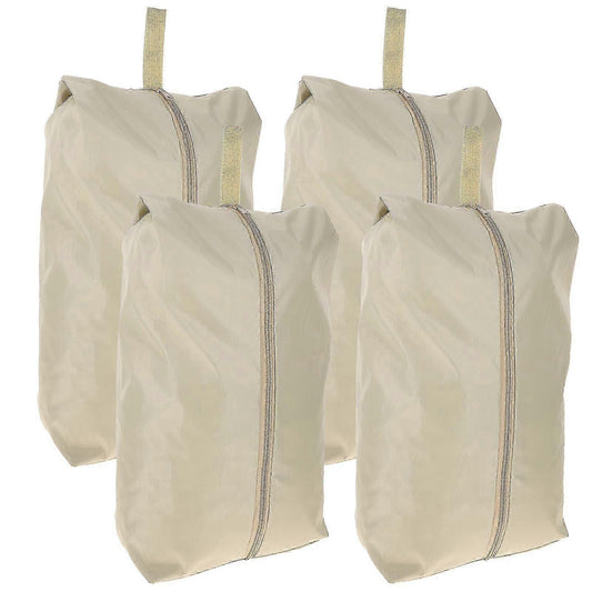 4pcs Travel Packing Cubes with Zipper Shoe and Clothes Bags for Luggage V1263-JX-4373