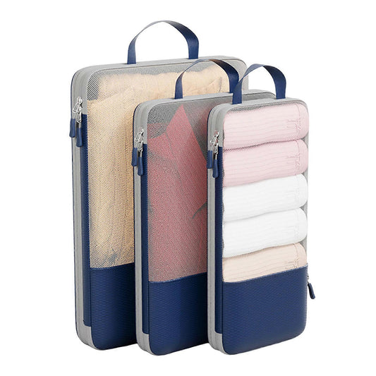 3pcs Compression Packing Cubes Lightweight Durable Organizer Gift Bags V1263-JX-4374