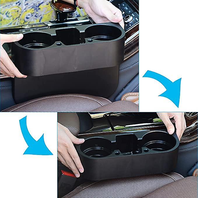 Universal Dual Car Cup Holder - Multifunctional Seat Drink Organizer Accessory V1263-JX-4380