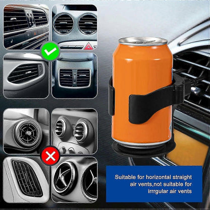 Adjustable Car Vent Cup Holders - 2pcs Can/Bottle Holders for Car Interior V1263-JX-4382