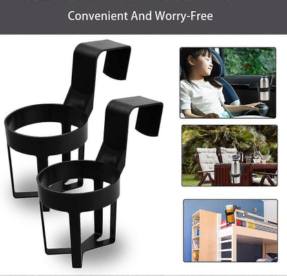 2pcs Plastic Car Cup Holders - Auto Drink Holders for Soda, Water, Coffee V1263-JX-4385