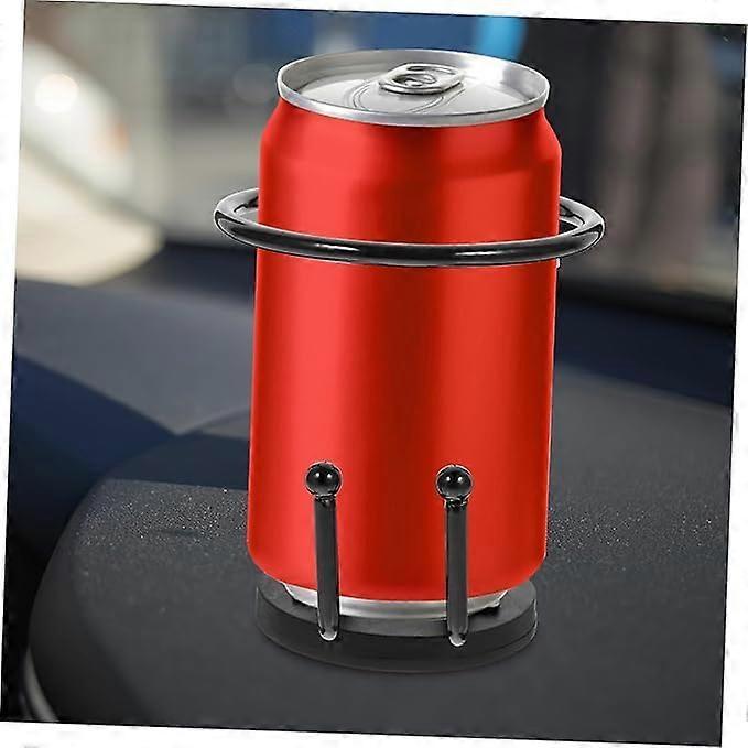 Iron Car Cup Holder - Black Trolley Drink Holder for Vehicle Use V1263-JX-4386