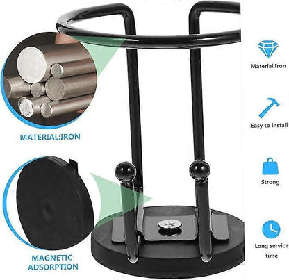 Iron Car Cup Holder - Black Trolley Drink Holder for Vehicle Use V1263-JX-4386