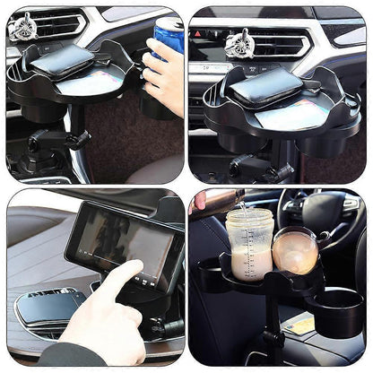 Automotive Cup Holder Expander Tray - Interior Car Accessories for Drinks & Snacks V1263-JX-4390