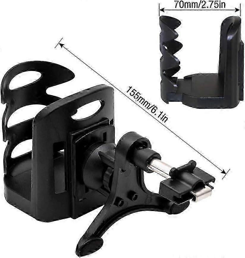2pcs Adjustable Car Vent Cup Holders - Universal Car Drink Organizer Set V1263-JX-4393