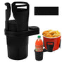2-in-1 Double Car Cup Holder - 360 Swivel Multifunctional Holder for Coffee & Bottles V1263-JX-4394