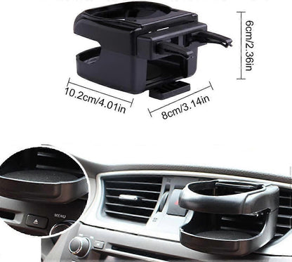 2pcs Universal A/C Vent Car Cup Holders - Adjustable Water Bottle Holder V1263-JX-4396