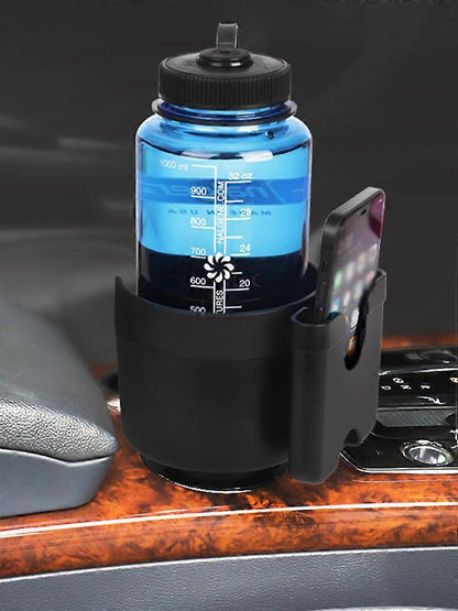 Car Cup Holder with Phone Holder - Organizer Expander in Grey Color V1263-JX-4397