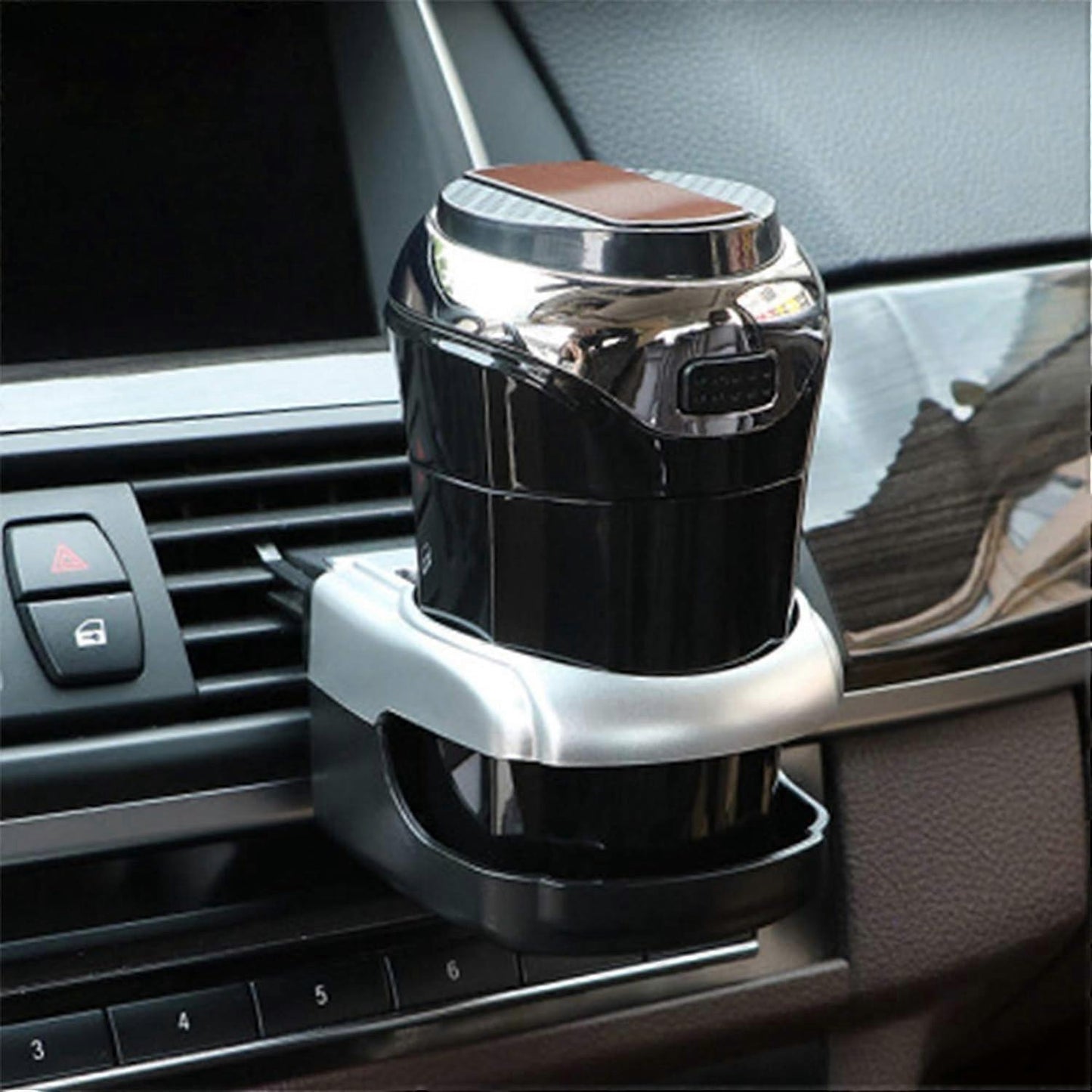 2pcs Car Cup & Bottle Holders - Universal Auto Drink Organizer Set V1263-JX-4399
