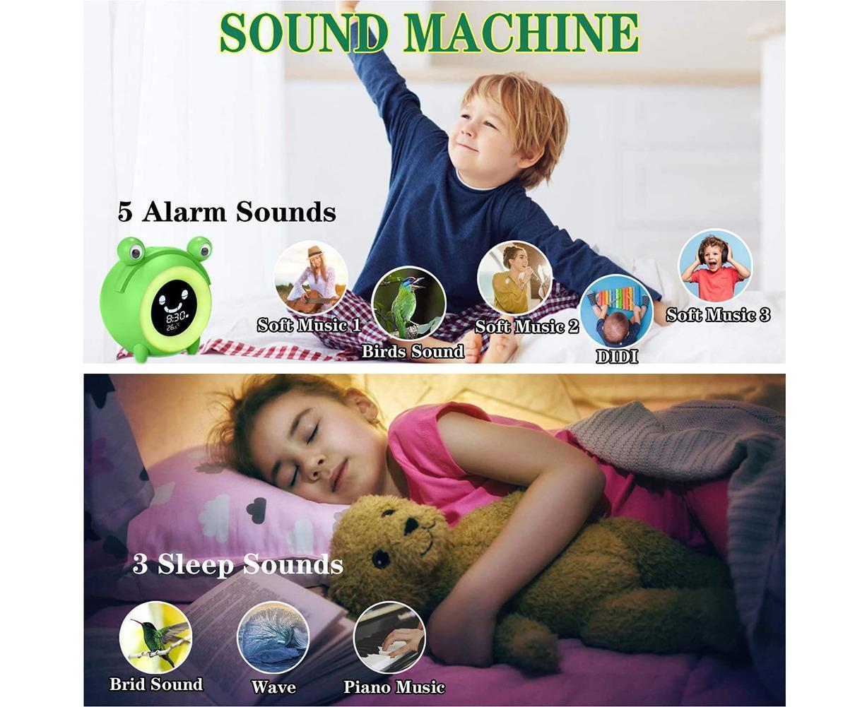 babies babies Sleeping Training LED Night Light Temperature Display Alarm Clock V1263-JX-440