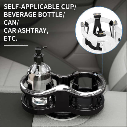 2-in-1 Car Drink Cup Holder - Adjustable Car Accessory for Bottle & Cans V1263-JX-4400