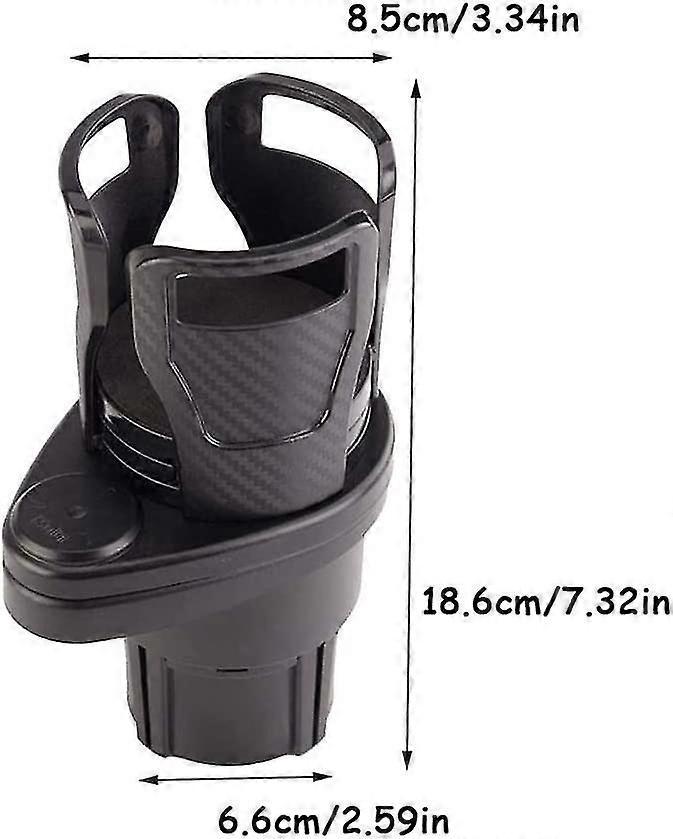360 Rotatable Car Drink Holder - Multifunctional Cup Organizer for Vehicle Use V1263-JX-4402