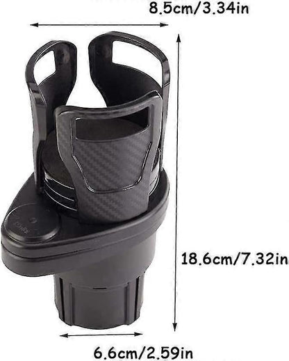 360 Rotatable Car Drink Holder - Multifunctional Cup Organizer for Vehicle Use V1263-JX-4402