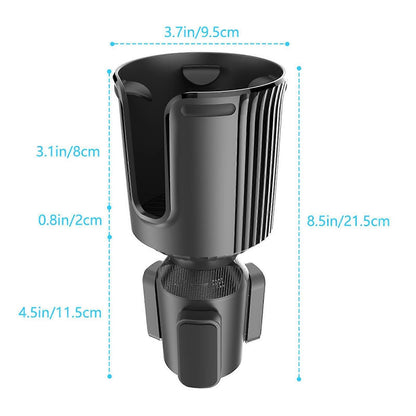 Car Cup Expander - Adjustable Drink Holder Fits Bottles Up to 3.7in Diameter V1263-JX-4403