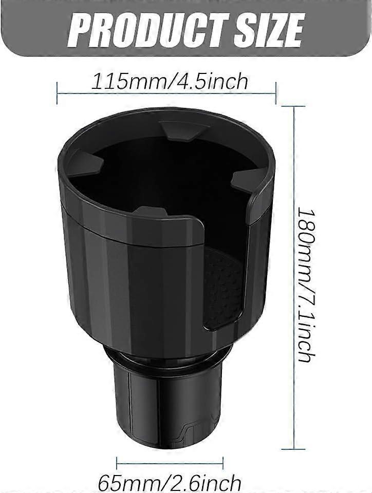 Adjustable Base Car Cup Holder Expander - Universal Auto Drink Organizer V1263-JX-4404
