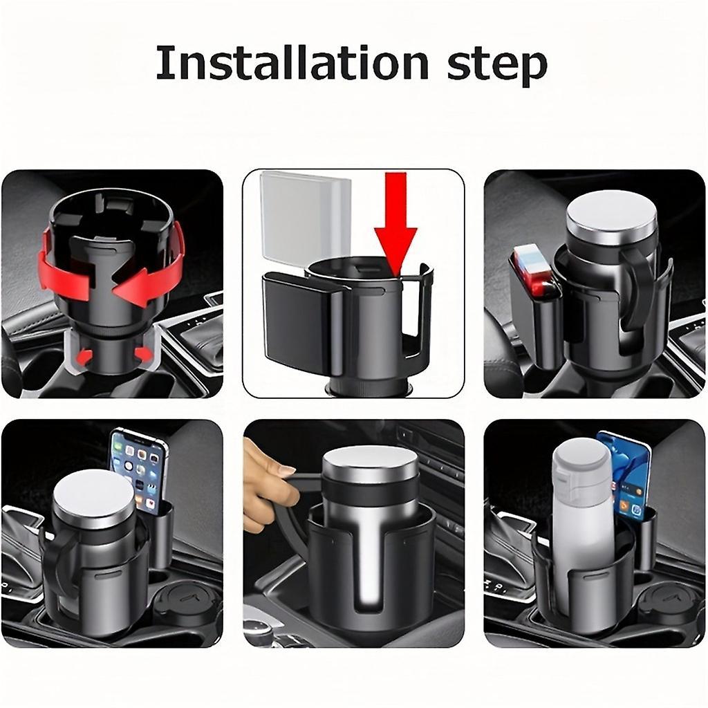 Car Cup Holder Adapter - Bottle and Beverage Organizer Auto Accessory V1263-JX-4406