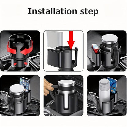 Car Cup Holder Adapter - Bottle and Beverage Organizer Auto Accessory V1263-JX-4406