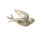 Attractive Hanging Pendant Widely Use Ceramic 3D Bird Shape Wall Crafts Ornaments for Home-Grey S V1263-JX-441