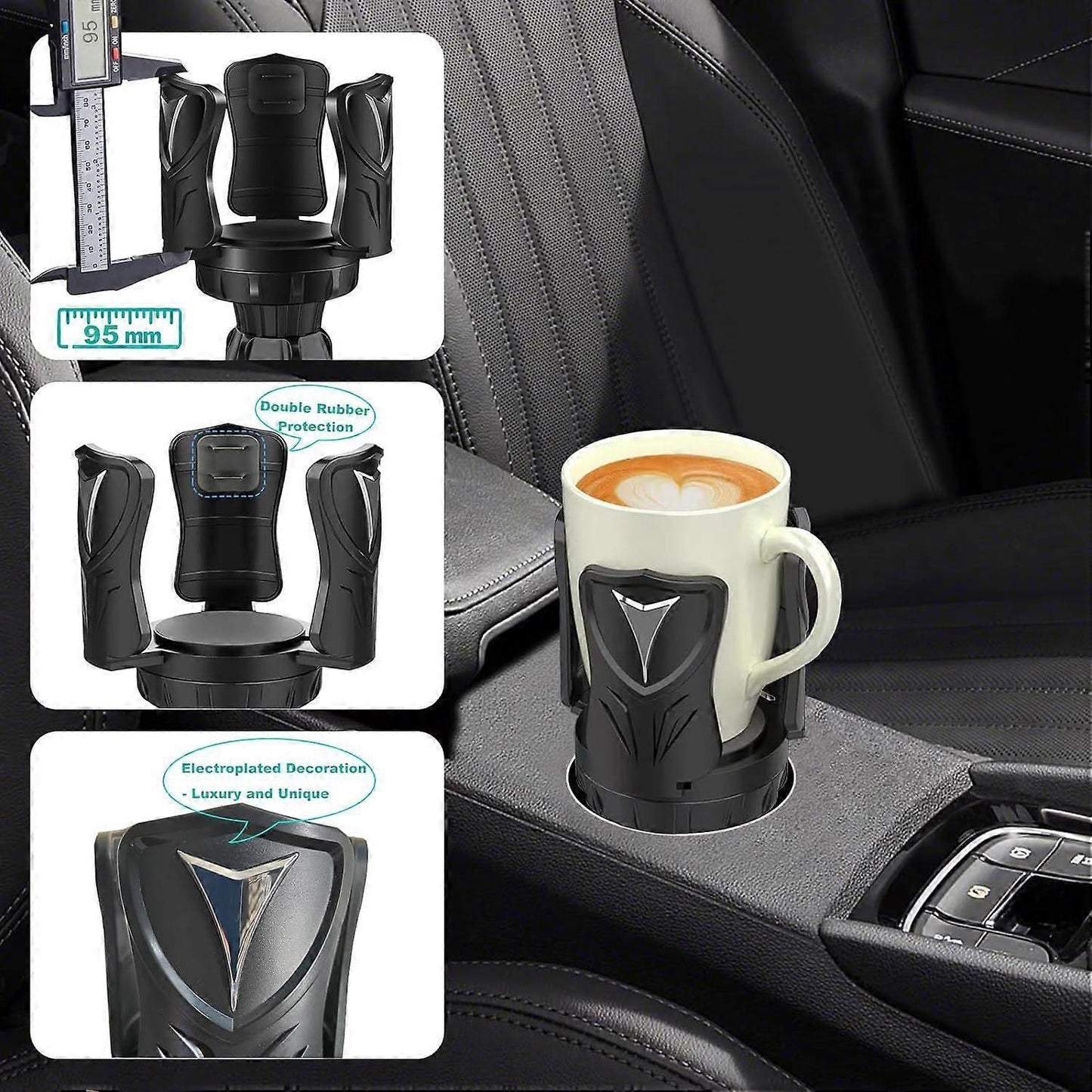 Expandable Car Cup Holder - Multifunctional Adjustable Drink Organizer V1263-JX-4410