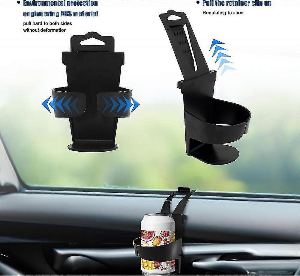 2pcs Car Cup Holders - Door & Window Mounted Drink Holder Set V1263-JX-4411