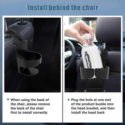 2pcs Car Cup Holders - Door & Window Mounted Drink Holder Set V1263-JX-4411