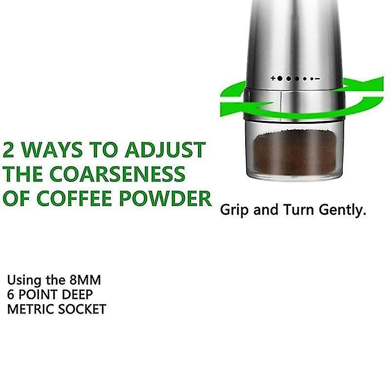 Electric Coffee Grinder - USB Rechargeable Portable Bean Mill for Home Use V1263-JX-4414
