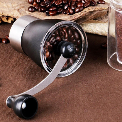 Manual Coffee Grinder - Ceramic Burr, Portable Stainless Steel Coffee Hand Grinder V1263-JX-4415
